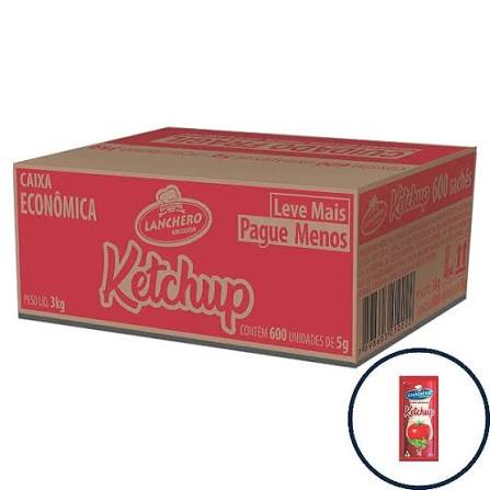 KETCHUP LANCHEIRO SACHE 600X5G